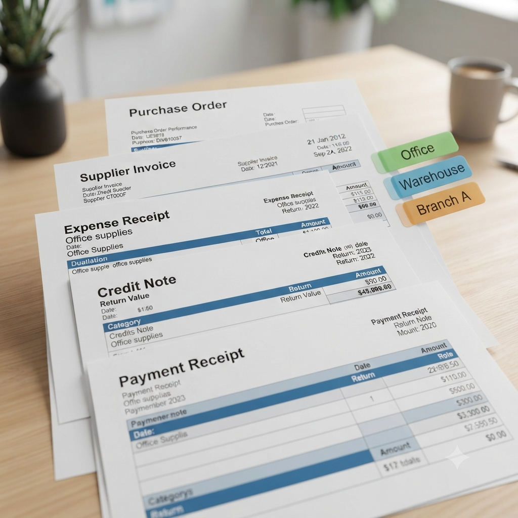 Tracksales purchase orders, bills, and expenses